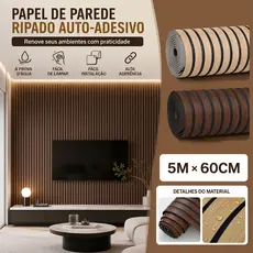 Papel de Parede Madeira 3D 5 METROS X 45CM Auto Adesivo Colante Decoração do quarto