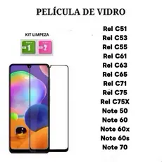 Kit 3Pcs/5Pcs Película De Vidro Temperado 3D Para Realme C51 C53 C55 C61 C63 C65 C67 C71 C75 C73 C85 Note 50 60 60x 70