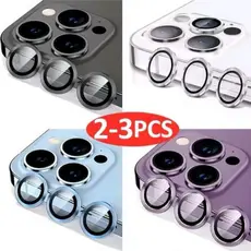 Película Protetora de Lentes de câmera Lisa de metal Para iPhone 11 12 13 14 15 16 Pro ProMax Plus