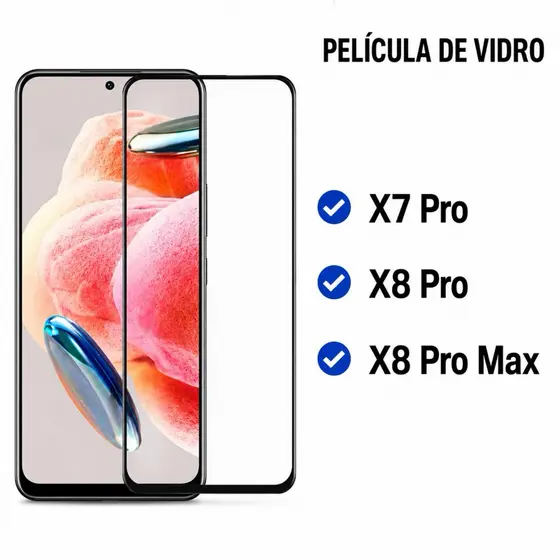 Kit 3Pcs/5Pcs Película De Vidro Temperado 3D Para Xiaomi Poco X8 Pro Max X7