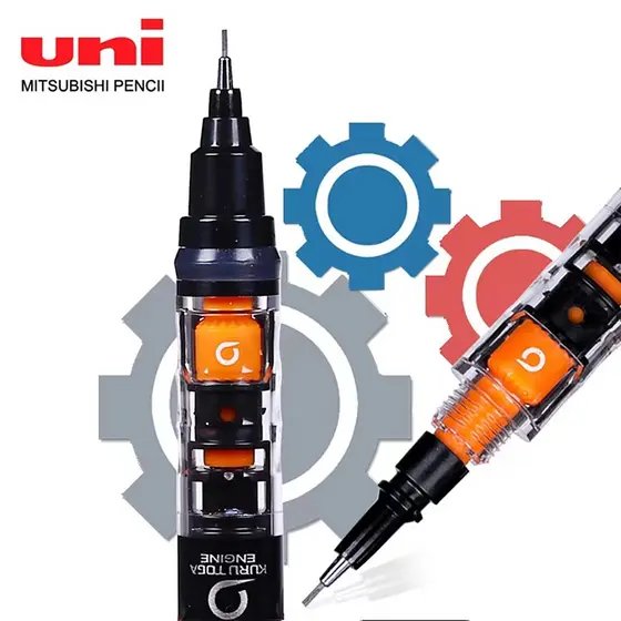 1 Pçs Uni Lápis Mecânico Kurutoga Tubo Slide Modelo 0.5mm M5-452 Móvel Escrita Suave Estudante