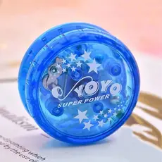 KIT 12 Ioiô Infantil Colorido - Yoyo super resistente que acende ao rodar