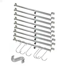 Suporte Tendal Freezer 9 Pçs E 12 Ganchos S1c Estanhado