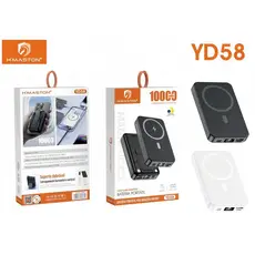 Carregador Portátil Power Bank Turbo 20w Bateria 10000mah 20w Por indução Magnético Com Suporte