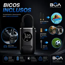 Compressor De Ar Elétrico Portátil Digital Ncher Pneu Carro Moto Bike Bicicleta Bola Piscina Inflável