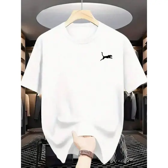 Camiseta Masculina Pantera 100% Algodão Camisa Malha Premium Blusa Casual Estampada Básica Unissex Lançamento