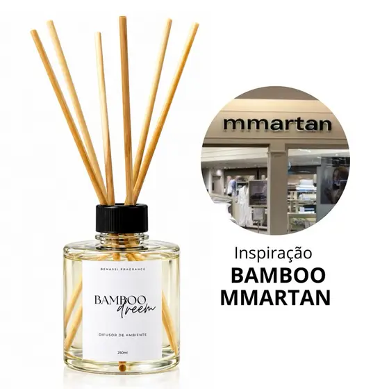 Difusor de Varetas 250ml Premium | 6 Varetas de Madeira | 6 Fragrâncias à Escolha | Aromatizador de Ambiente