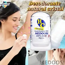 (60g) Desodorante Cristal pedra Natural /Antitranspirantes/Pode ser usado em todo o corpo para melhorar o odor corporal