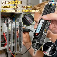 Multímetro Digital Automático Profissional - Tipo Caneta 4000 Contagens | Mede AC/DC, Ohm Testador e Teste de Diodos