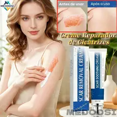 MEDOOSI Creme Reparador de Cicatrizes | Minimiza Cicatrizes Novas e Antigas com Manteiga de Karité, Esqualano e Centella