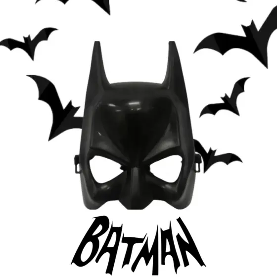 Máscara Batman Estilo Morcego – Herói Noturno – Fantasia/Cosplay – Adulto/Infantil