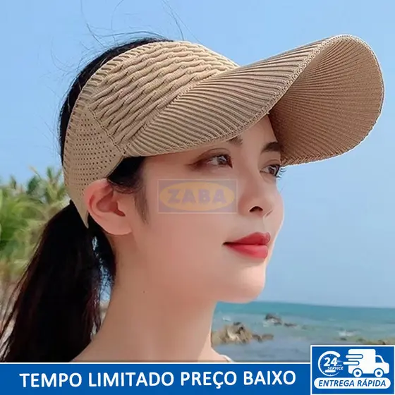Novo Chapéu De Sol De Verão, Chapéu Esportivo De Proteção Solar Para Corrida, Chapéu De Sol Com Viseira.