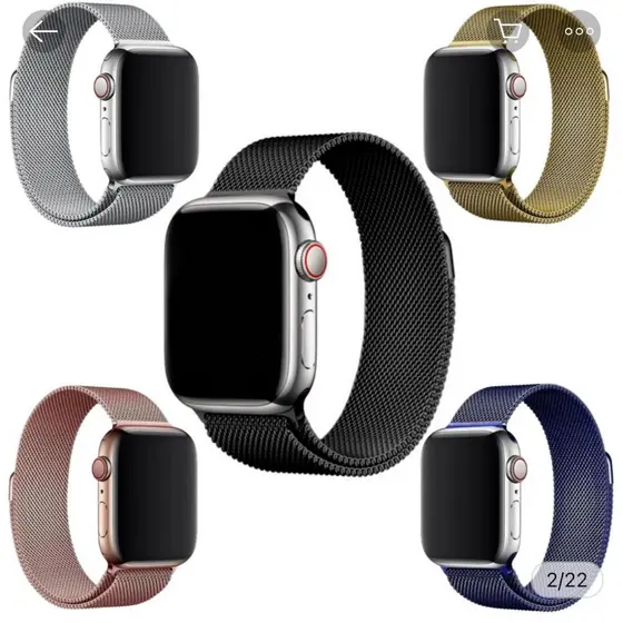 Pulseira de metal para smartwatch 44/45mm