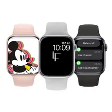 Smartwatch W11 MINI Com Brindes Design Compacto Bluetooth Monitoramento de Saúde e Chamadas