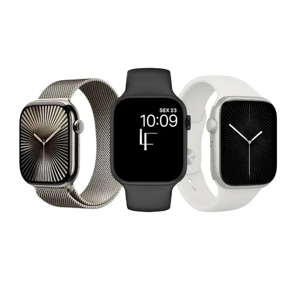 Kit Smartwatch GS10 Mini 41mm Feminino Relógio Digital Ligações Notificações Redes Sociais Brinde