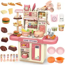 Cozinha Completa Solta Fumaça Sai Água Luz Brinquedo Castela