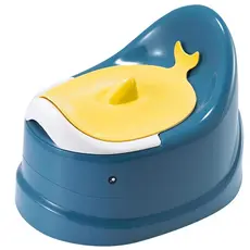 Troninho Infantil Privadinha de Desgralde Baleia Azul com Tampa - Castela
