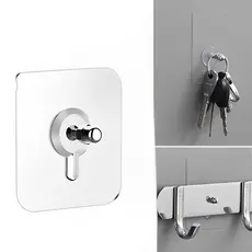 Kit 5/10 PÇS Gancho de Parede Adesivo Multiuso Para Pendurar Quadros Utensílios De Cozinha Banheiros Parafuso