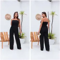 macacao Longo Tomara Que Caia Feminina dayana aifaiataria Elégante Pantalona