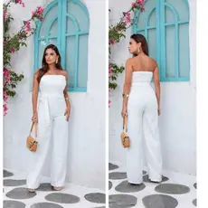 Macacáo Longo Tomara Que Caia Feminina Elegância sofisticada alfaiataria que combina estilo e classe para mulheres