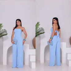 Macacaõ Tomara Que Caia Femininas Luxo Pantalona Elegáncia Duna Tamanho M[38-40]G42-44]