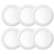 Kit 6 Painel Plafon Embutir Redondo Led 24w Bivolt ELGIN