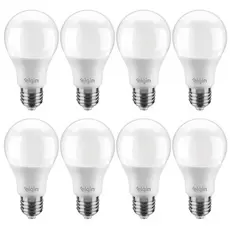 Kit 8 Lâmpadas Led Bulbo 12w E27 3000K Branco Quente LUZ AMARELA ELGIN Inmetro