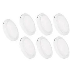 Kit 7 Luminária Painel Plafon Led Sobrepor Redondo 6w Bivolt