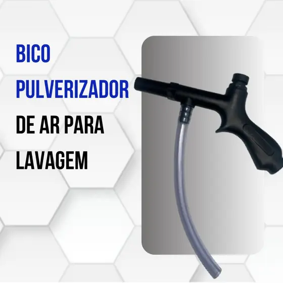 Bico Pulverizador para  Ar  Hidraflux - Rosca 1/4 - Aplicador de Produtos de Limpeza e Lubrificantes