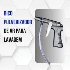 Bico Pulverizador pistola para Ar Hidraflux - Rosca 1/4 - Aplicador de Produtos de Limpeza