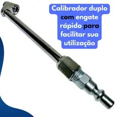 Kit Bico Encher Pneu e Pino de Engate Para Mangueira e Compressor