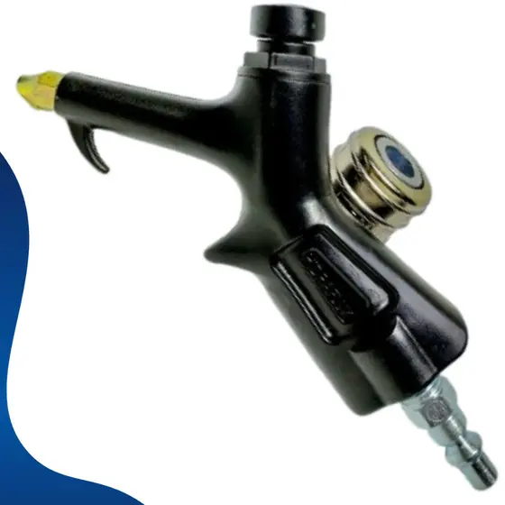 Kit Bico limpeza de ar com engate rápido macho e fêmea de metal completo para usar