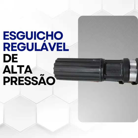 Esguicho Regulável de Alta Pressão 2,2mm Lava com Eficiência - Preto