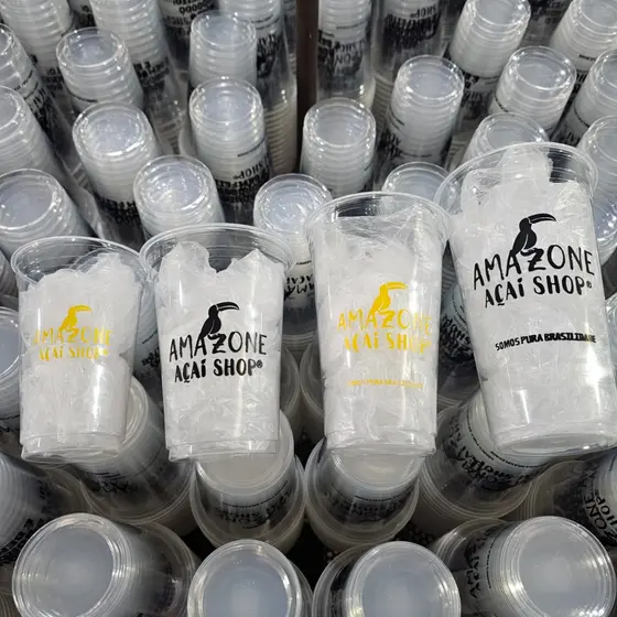 200 Copos 330ml Personalizados Descartável Sorveteria Adega MilkShake Copão Eventos Festas Confraternização Aniversario