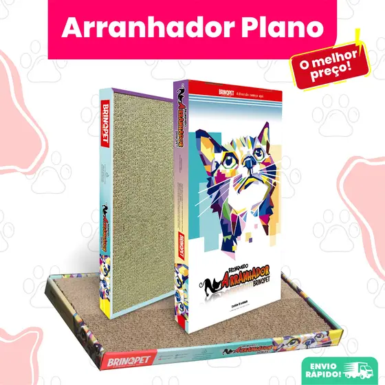 Brinquedo Arranhador para gatos plano Antistress - Pronta Entrega.