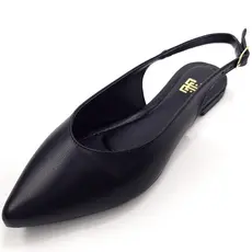 Sapatilha Rasteira Sandalia Bico Fino Slingback Feminina Sapato Dia a Dia Social Confortavel