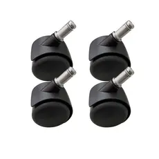 4 Rodinhas Rodízios Para Cadeira Escritório Móveis com anel pino e de 11mm