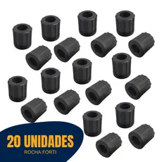 20 Buchas de Plástico de 7/8 com Furo 11mm Segurança Casa Moveis