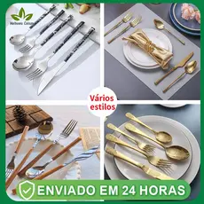 presente de natal Conjunto De Talheres De Luxo Inoxidável