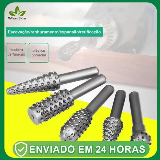 Jogo De Lima Rotativa Grossa para broca, desbaste, abrasiva，retifica Com