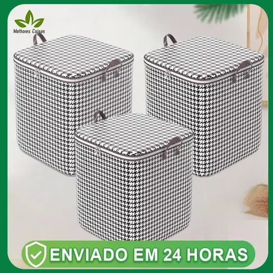 155L Caixa De Armazenamento De Grande Capacidade Para Colchas E Roupas Domésticas cesto de roupa suja