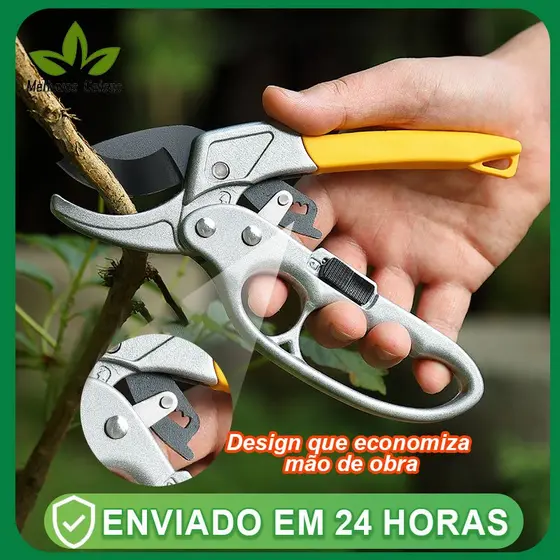 Profissional Tesoura De Poda Galhos Com Multiplicador De Força Aço Carbono