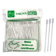 Mexedor Cristal 8,5cm Mini Remo Café Chá Mexa Bem