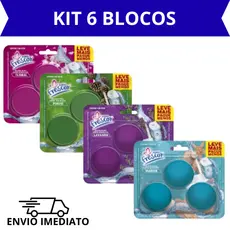 6Un Bloco sanitário p/ caixa acoplada Novo Frescor / Embalagem Triplo