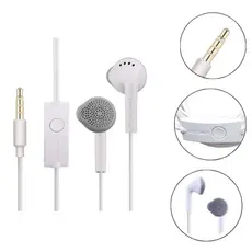 Fone De Ouvido Com Fio e Microfone Fone de ouvido  entrada de 3.5mm para celular