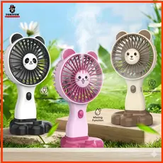 Ventilador Portátil USB Recarregável Mini Ventilador Silencioso Compacto Design Fofo Ideal para Verão e Uso Diário