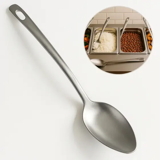 Colher de Arroz Inox Premium Self Service Restaurante Cozinha