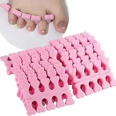 kit c/ 6 ou 12 pares separadores de dedos para pintar unha [ macio; para pedicure a manicure ] - SMILE LIFE 58 -