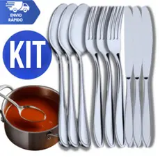 Talheres Aço inox Faqueiro de Mesa Restaurantes Pizzarias Churrascarias Casa Culinária