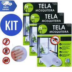Tela Mosquiteiro GRANDE Janela Ajustável 1,50x1,80M Anti Insetos Dengue Mosquito, proteção para você e casa